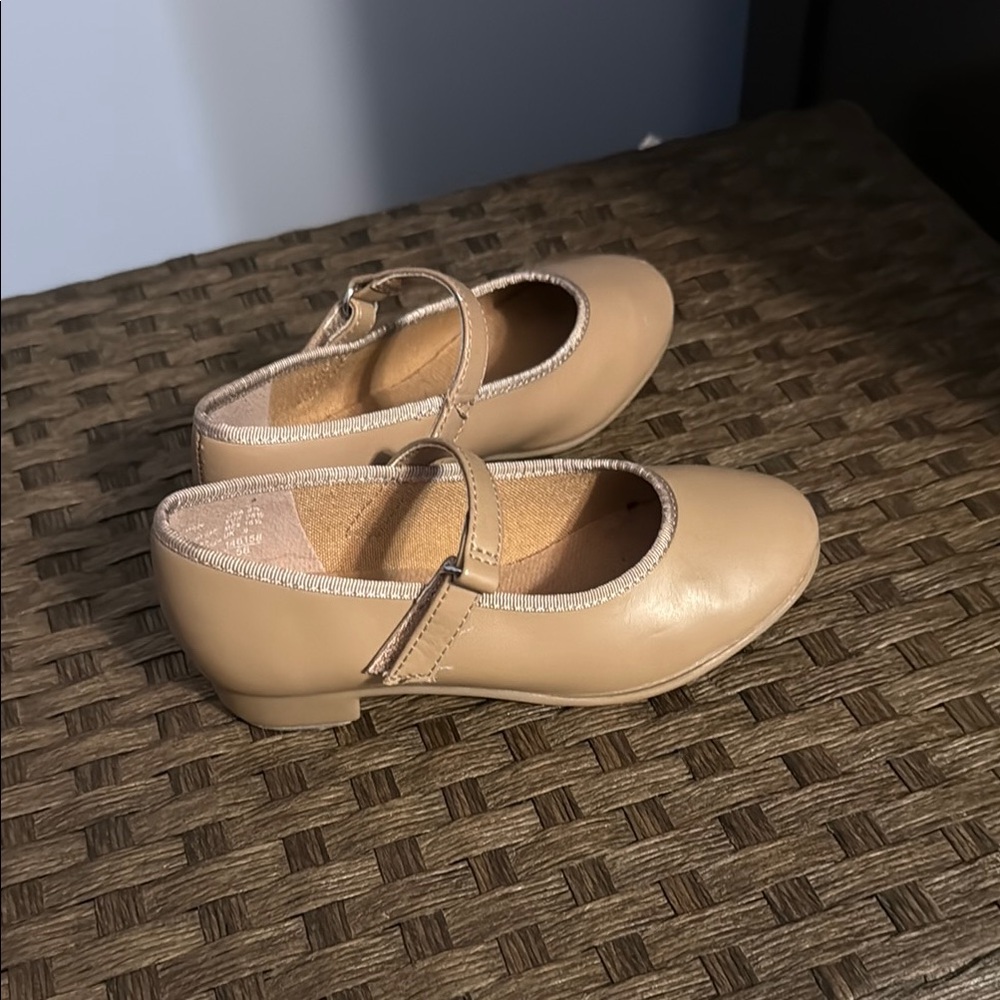 Tan toddler tap shoes